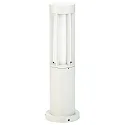 Outdoor Sockelleuchte Typ Nr. 0507, IP44, Höhe 50cm, E27 max. 20W (LED), Alu-Guss / Opalglas, Weiß