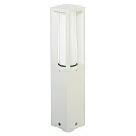 Sockelleuchte Typ Nr. 0508, IP44, Höhe 50cm, E27 max. 20W (LED), Alu-Guss / Opalglas, Weiß
