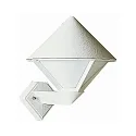 Außenwandleuchte Typ Nr. 0616, IP44, IP44, E27 QA55 max. 57W, Alu-Guss / Opalglas, Weiß