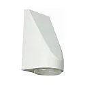 LED Außenwandleuchte Typ Nr. 0671, IP43, 230V, 4.5W 3000K 330lm, Alu-Guss / Blasenglas klar, Weiß