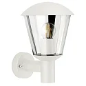 Außenwandleuchte Typ Nr. 1854, IP54 IK08, E27 QA55 max. 57W, Aluminium / Kunststoff klar, schlagfest, Weiß