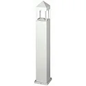 Bollard light Type No. 2016, IP44, height 90cm, R7s QT-DE max. 80W, cast alu / opal glass, white