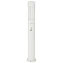 Pollerleuchte Typ Nr. 2249 mit Bewegungsmelder (Typ 2019), IP44, Höhe 90cm, E27 QA55 max. 57W, Alu-Guss / Opalglas, Weiß