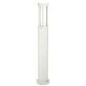 Pollerleuchte Typ Nr. 2043, IP44, Höhe 90cm, E27 max. 20W (LED), Alu-Guss / Opalglas, Weiß