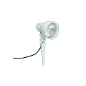 Spießstrahler Typ Nr. 2123, IP54, E27 PAR38, max.120W, dreh- und schwenkbar, inkl. 250cm Steckerkabel, Weiß