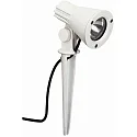 Spießstrahler Typ Nr. 21543, IP54, E27 PAR20 max. 50W, dreh- und schwenkbar, inkl. 250cm Steckerkabel, Weiß