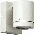 Außenwand-Strahler Typ Nr. 2193 - 1-seitig, IP54, GU10 PAR16 max. 50W, drehbar 330°, Alu-Guss / Borosilikatglas, Weiß matt