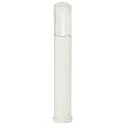 Pollerleuchte Typ Nr. 2221, IP44, Höhe 90cm, E27 QA55 max. 57W, Alu-Guss / Opalglas, Weiß matt