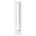 LED Pollerleuchte Typ Nr. 2242, IP54, flacher Lichtverteiler, Höhe 90cm, 10W 3000K 480lm, Alu-Guss / opal, dimmbar, Weiß