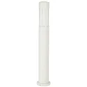 Pollerleuchte Typ Nr. 2249, E27, IP44, Höhe 90cm, E27 QA55 max. 57W, Alu-Guss / Opalglas, Weiß
