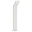 LED Bollard light Type No. 2296, IP44, 90cm, 14W 3000K 1400lm, swiveling 90° stepless, cast alu / opal glass, white matt