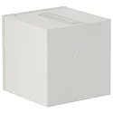 LED Außenwand-Strahler Typ Nr. 2371, Up/Down, eng/breit, Eckig, IP44, 230V, 2x 3W 3000K 330lm, Linse + Glas, Weiß