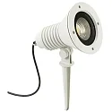 LED Spießstrahler Typ Nr. 2383, IP54, 29W 3000K 4480lm 30°, dreh- und schwenkbar, dimmbar, Alu-Guss / Glas, Weiß matt
