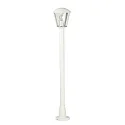 Wegeleuchte Typ Nr. 4154, IP54, Höhe 117.5cm, E27 QA55 max. 57W, Aluminium / Kunststoff klar, Weiß matt