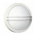 Outdoor Wall and Ceiling luminaire Type No. 6105, IP44, Ø 28cm, E27 QA55 max. 57W, white / opal glass