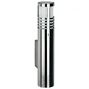 Außenwandleuchte Typ Nr. 0205, IP44, 1-flammig, G9 QT14 max. 40W, Edelstahl / Borosilikatglas satiné