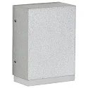LED Außenwandleuchte Typ Nr. 0325, IP44, 230V, 3.2W 3000K 330lm, Alu-Guss / Acrylglas satiné / klar, Silber matt