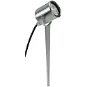 LED Spießstrahler Typ Nr. 2112, IP54, 4.5W 3000K 330lm 30°, schwenkbar 120°, Edelstahl / Borosilikatglas klar
