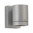 Außenwand-Strahler Typ Nr. 2193 - 1-seitig, IP54, GU10 PAR16 max. 50W, drehbar 330°, Alu-Guss / Borosilikatglas, Silber matt