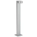LED Wegeleuchte Typ Nr. 2228, IP44, Höhe 70cm, 230V, 3W 3000K 330lm, Alu-Guss / satiniert, Silber matt
