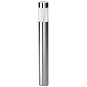 Pollerleuchte Typ Nr. 2246, IP44, Höhe 90cm, E27 QA55 max. 57W, Edelstahl / Opalglas