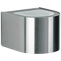 LED Außenwand-Strahler Typ Nr. 2337, Up/Down, breit/breit, Rund, IP44, 2x 3W 3000K 330lm, starr, Edelstahl / Glas klar