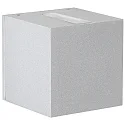 LED Außenwand-Strahler Typ Nr. 2370, Up/Down, eng/eng, Eckig, IP44, 230V, 2x 3W 3000K 330lm, Linse klar, Silber