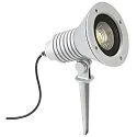 LED Spießstrahler Typ Nr. 2383, IP54, 29W 3000K 4480lm 30°, dreh- und schwenkbar, dimmbar, Alu-Guss / Glas, Silber matt