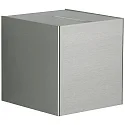 LED Außenwand-Strahler Typ Nr. 2412 - 2-seitig , eng/eng, Würfel, IP44, 2x 6.7W 3000K 600lm, starr, Edelstahl / Linse