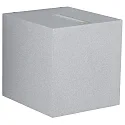 LED Außenwand-Strahler Typ Nr. 2416, Up/Down, eng/breit, Eckig, IP44, 230V, 13.4W 3000K 1200lm, Linse + Glas, Silber