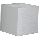 LED Außenwand-Strahler Typ Nr. 2417, Up/Down, breit/breit, Eckig, IP44, 230V, 13.4W 3000K 1200lm, Glas, Silber