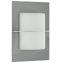 Außenwandleuchte Typ Nr. 6223, IP44, E27 QA55 max. 57W, Edelstahl matt / opal