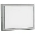 Outdoor LED Wall and Ceiling luminaire Type No. 6355, IP44, 25 x 18cm, 16W 1600lm, stainless steel