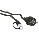 connection cable PLUG-N-PLAY 2-fold, with plug, black 250cm