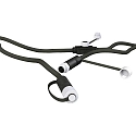 extension cable PLUG-N-PLAY 3-fold, black 500cm