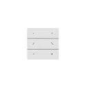 CASAMBI  Funk-Wandschalter VBA-RCS6, IP20, 3V DC Knopfzelle (CR2032), 4 Prest-Tasten, 2 Dimm-Tasten, eckig, weiß