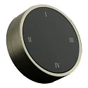 CASAMBI Dreh-Fernbedienung RWTDBTBA mit Wandhalterung, mit Akku, 5V DC, USB-C, 4 Tasten + Drehdimmer, edelstahl gebürstet