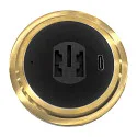 CASAMBI CASAMBI Dreh-Fernbedienung RWTDBTBA mit Wandhalterung, mit Akku, 5V DC, USB-C, 4 Tasten + Drehdimmer, gold