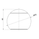 CASAMBI Tisch-Fernbedienung CASAMBI LEPUK EVOLUTION, Ballform, Touch + Kippen, 1-4 Kanal, Tunable White + Dimmen, Kirsche / Schwarz