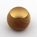 Tisch-Fernbedienung CASAMBI LEPUK EVOLUTION, Ballform, Touch + Kippen, 1-4 Kanal, Tunable White + Dimmen, Kirsche / Gold