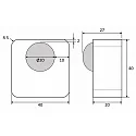 CASAMBI Bluetooth Sensor CASAMBI MOTION PAUL SMP-MLBTW, PIR Bewegung + Licht, Batterie-Betrieb, max. 14 Meter, magnetisch, Schwarz