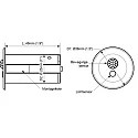 CASAMBI Bluetooth-Sensor CASAMBI SEMLBT14, IP44 (Front) / IP20, Einbau, 12-24V AC/DC, PIR Bewegung + Licht, Schwarz