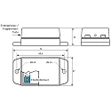 CASAMBI Vibrations-Sensor CASAMBI GWLBT2N, Aufbau, Batterie-Betrieb (CR2032), Grau