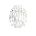 Wandleuchte AP AURA, E27, IP20, Muranoglas, weiß