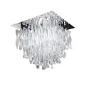 Ceiling luminaire PL AURA GR, E27, IP20, Murano glass, clear