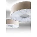 Deckenleuchte PL SKIN 070, E27, IP20, mit Abdeckung unten, beige / warmweiß
