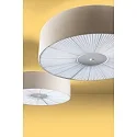 Deckenleuchte PL SKIN 070, E27, IP20, mit Abdeckung unten, beige / warmweiß