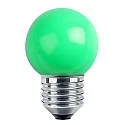 Outdoor LED Deko MiniGlobe, IP44, E27, 1W, GRUEN, opal