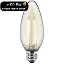 HWH LED Filament Lampe C35, 300°, E27, 4,5W, 2700K, 470lm