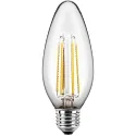HWH LED Filament Lampe C35, 300°, E27, 4,5W, 2700K, 470lm